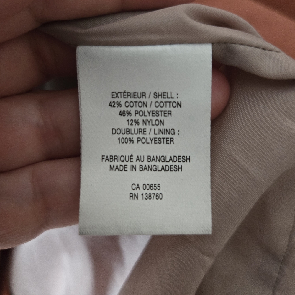 Reitmans XXL Rust Water Resistant Rain Jacket With Detatchable Oversized Hood - Picture 6 of 9